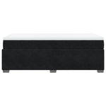 ZNTS Box Spring Bed with Mattress Black 90x200 cm Velvet 3285259