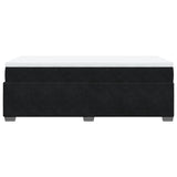 ZNTS Box Spring Bed with Mattress Black 90x200 cm Velvet 3285259