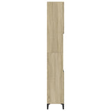 Bathroom Cabinet Sonoma Oak 30x30x190 cm Engineered Wood 847388