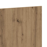 Bed Headboard Artisan Oak 200x1.5x80 cm Engineered Wood 856829