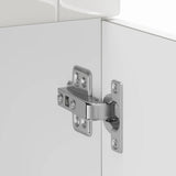 Kitchen Base Cabinet Porto High Gloss White Engineered Wood 853969