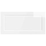 Wall-Mounted Headboard UTRECHT High Gloss White Engineered Wood 897859