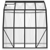 ZNTS Greenhouse with Base Frame Anthracite 6.43 m² Aluminium 3098018