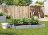 Garden Planter Grey 150x100 cm Solid Wood Pine 3295413