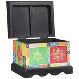 Storage Box Multicolour 40 x 30 x 30 cm Solid Mango wood 4017591