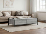 Coffee Table Grey Sonoma 99.5 x 49 x 41 cm Engineered Wood 8013611