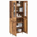 Highboard 2 pcs Old Wood Engineered Wood 3415717