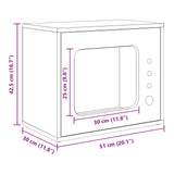 Cat House Old Wood 51 x 30 x 42.5 cm Engineered Wood 8000651