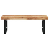 Basin Shelf Wall Mounted Steel and Solid Wood Acacia 3302941