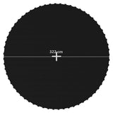 ZNTS Jumping Mat Fabric Black for 12 Feet/3.66 m Round Trampoline 92404