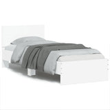 Bed Frame without Mattress with Headboard White 90x200 cm 838624