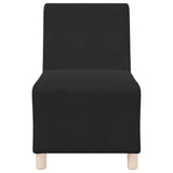 Modular Sofa Unit Armless 2 pcs Black 55 x 74 x 82 cm Velvet 3399765