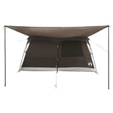 Family Tent with Roof Brown Grey 320 x 210 x 180 cm Polyester 42029000