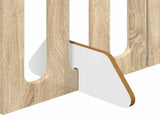 Folding Pet Fence 4 pcs Sonoma Oak 201 x 38 x 70 cm 8005958
