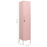 Locker Cabinet Pink 35x46x180 cm Steel 336256