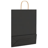 Paper Bags 250 pcs with Handles Black 32x12x42 cm 4101648