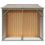 Garden Shed Light Brown 277x192.5x179 cm Galvanised Steel 3188298