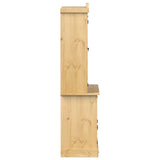 Glass Display Cabinet Corona 100x48.5x179 cm Solid Wood Pine 4005681