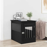 Dog Crate Furniture Black Oak 55x75x65 cm Engineered Wood 862175
