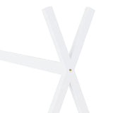 Kids Bed Frame White Solid Pine Wood 70x140 cm 283358