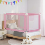 Toddler Safety Bed Rail Pink 140x25 cm Fabric 10201