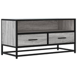 TV Cabinet Grey Sonoma 80x34.5x40 cm Engineered Wood and Metal 848812