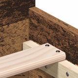Bed Frame without Mattress Old Wood 75x190 cm Engineered Wood 862310