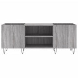 Record Cabinet Grey Sonoma 121x38x48 cm Engineered Wood 831682