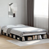 ZNTS Bed Frame without Mattress Black 120x200 cm 3280483