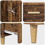 Highboard with Drawer Old Wood 70 x 31 x 115 cm Engineered Wood 880851