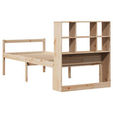 Bookcase Bed without Mattress 100x200 cm Solid Wood Pine 3322012