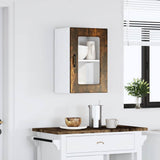 Kitchen Wall Cabinet with Glass Door Kalmar Smoked Oak Engineered Wood 853532