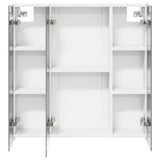Bathroom Mirror Cabinet White 70 x 14.5 x 70 cm Engineered wood 889087