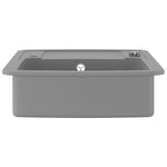 ZNTS Granite Kitchen Sink Single Basin Grey 142945