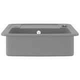 ZNTS Granite Kitchen Sink Single Basin Grey 142945