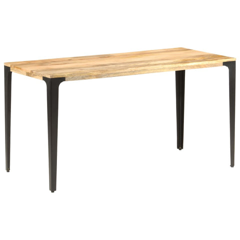 ZNTS Dining Table 140x70x76 cm Solid Mango Wood 286363