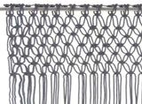 Macrame Curtain Anthracite 140x240 cm Cotton 323991