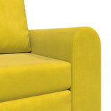 Sofa Bed Yellow 98 x 71 x 83 cm Velvet 4106671