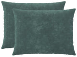 Cushion with Pillow HEERLEN 2 pcs Sea Blue Microfiber Fleece 928573