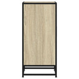 Sideboard Sonoma Oak 35.5x35x76 cm Engineered Wood and Metal 848940