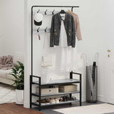 Coat Rack Grey Sonoma 95 x 34 x 184 cm Engineered wood 879962