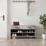 Shoe Bench Grey Sonoma 102x35x55 cm Engineered Wood 829770