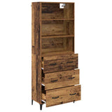 Highboard Old Wood 69.5 x 34 x 180 cm Engineered Wood 3415739