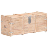 ZNTS Storage Chest 90x40x40 cm Solid Acacia Wood 289644