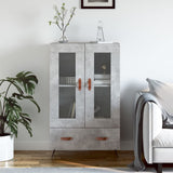 Highboard Concrete Grey 69.5x31x115 cm Engineered Wood 828272