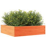 Garden Planter Wax Brown 90x90x23 cm Solid Wood Pine 847205