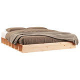 Bed Frame without Mattress 160x200 cm Solid Wood 820666