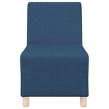 Modular Sofa Unit Armless 3 pcs Blue 55 x 74 x 82 cm Fabric 3399800