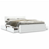 Bed Frame with Headboard without Mattress White 120x190 cm Small Double 3295604