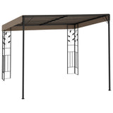 Wall-mounted Gazebo 3x3x2.5 m Taupe 312265